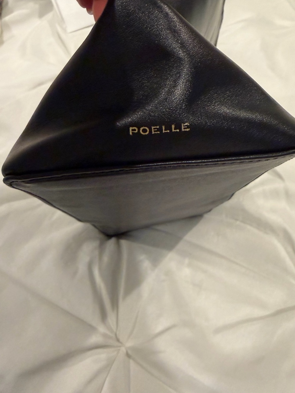 NWOT POELLE Leather Clutch - Sleek Minimal Design - Picture 9 of 11